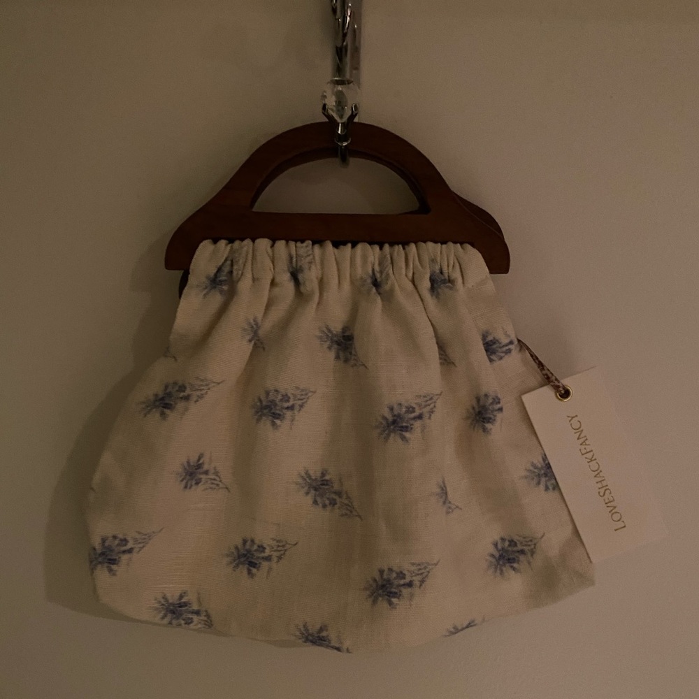 LoveShackFancy McKenna Petite Bag Wood Floral